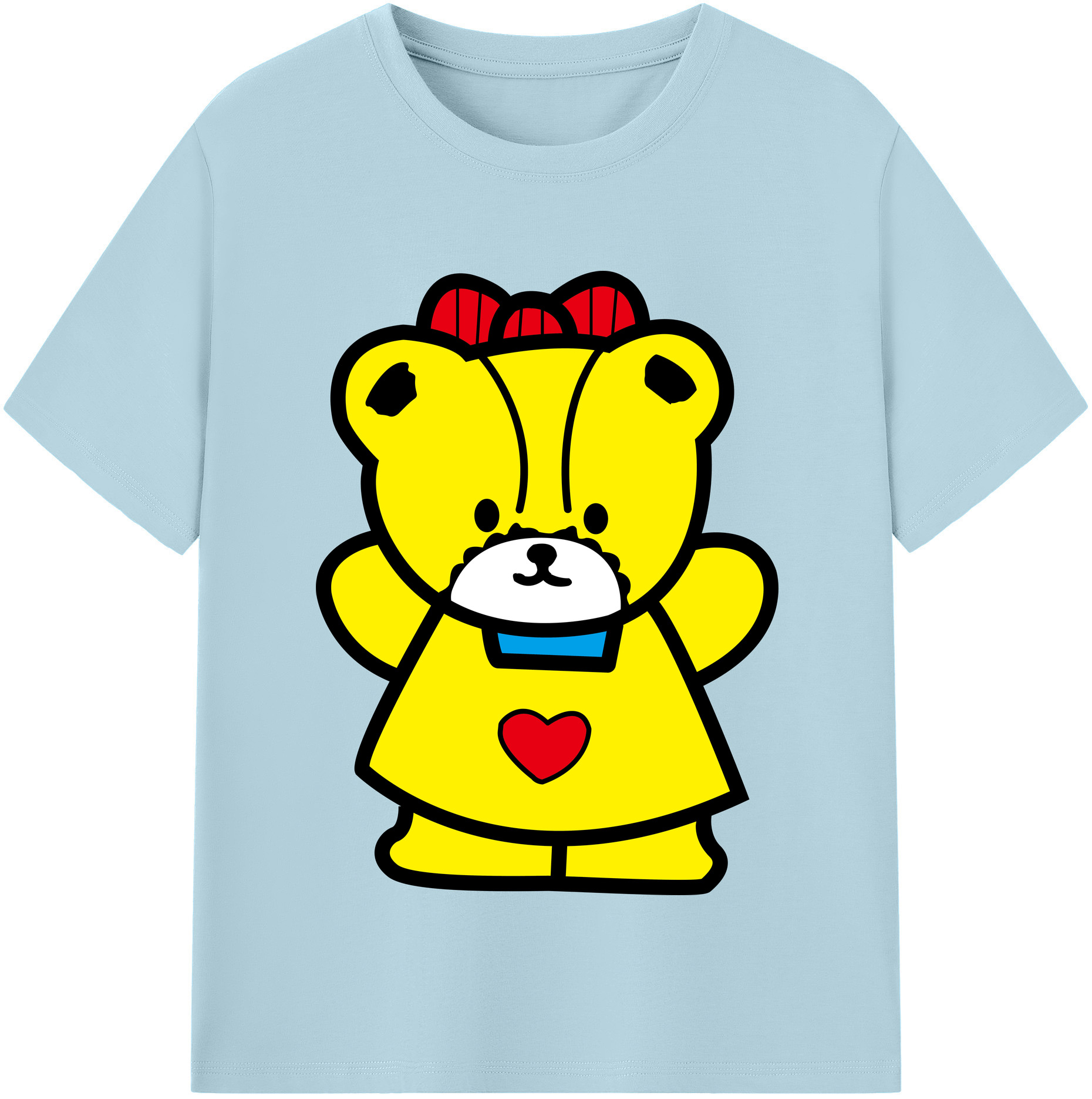 （画像用） Hello Kitty ハローキティ 綿100％半袖Tシャツ（フロントプリント）